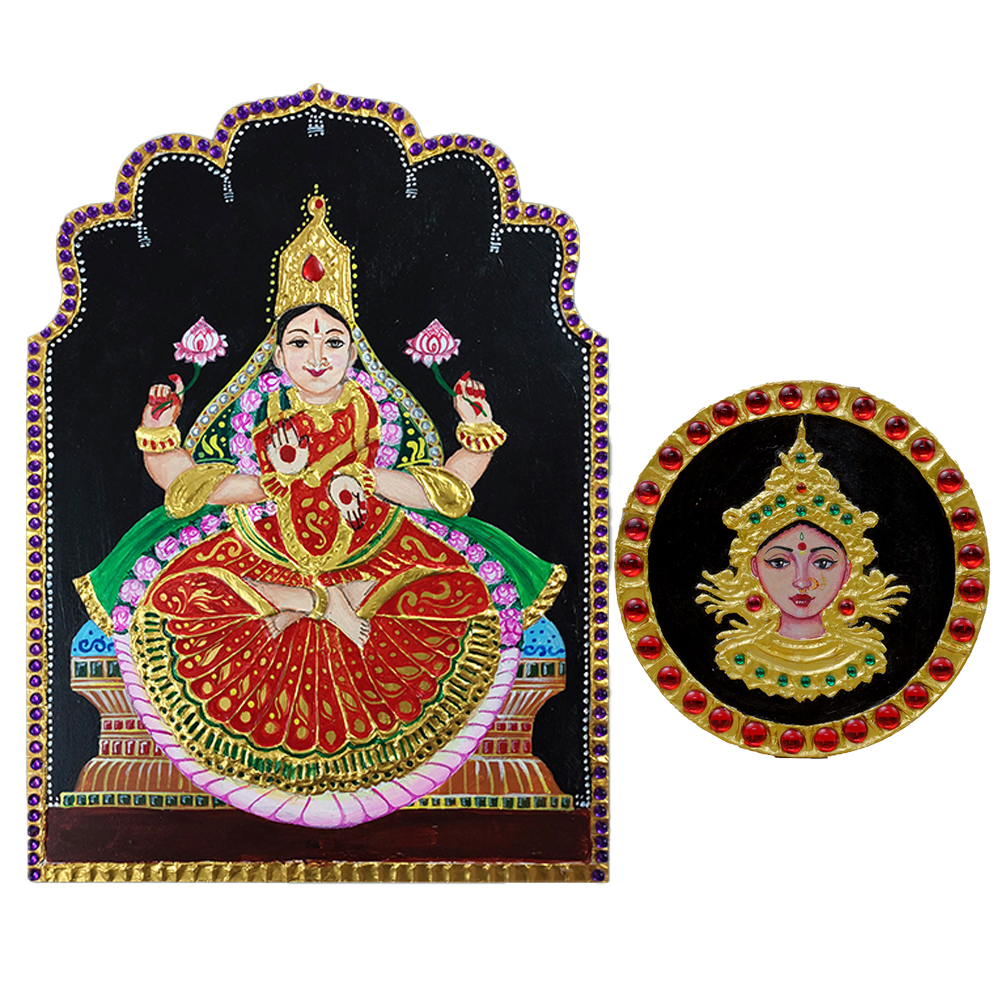 Tanjore Painting On Jharokha  MDF DIY Kit by Penkraft